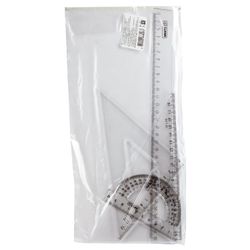 Set a large drawing of STAMM (the ruler is 30 cm, 2 triangles, protractor), transparent