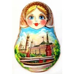 Фабрика Матрешек / Matryoshka Factory / Tumbler Moscow aqua beige