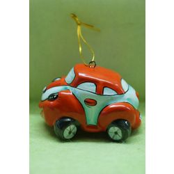 Ярославская майолика / Christmas toy "Avtomobilchik"