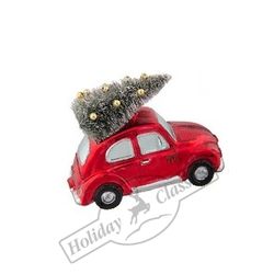 Holiday Classics / Christmas toy "Car Beetle with a Christmas tree"