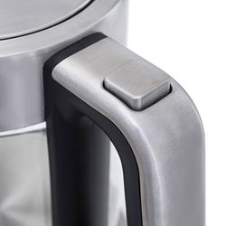 KETTLE KITFORT CT-616, 1.5 litres, 2200w, closed heating element, 4 heating modes, glass, silver