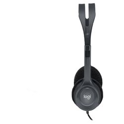 LOGITECH / Fones de ouvido com microfone (fone de ouvido) H111, com fio, 1,8 m, com fita para a cabeça, prata