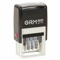 GRM / Dater-mini month in digits, imprint 22x4 mm blue, GRM 4820 BANK