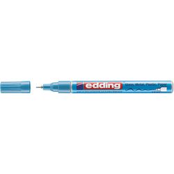 EDDING / Edding / Marker Lack glänzend, Rundfeder, 0,8 mm Blau metallic