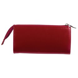 Purse women's BEFLER "Lizard", 190х105 mm, genuine leather, zipper, embossed, red
