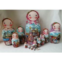 Фабрика Матрешек / Matryoshka Factory / Matryoshka Pastel Russia, 15 m 33 cm