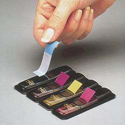 Bookmark adhesive POST-IT Professional, plastic, 12mm, 4 wheel drive. x 35 PCs