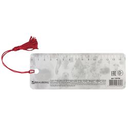 Bookmark for books 3D, BRAUBERG, three-dimensional, "Dalmatians" with a decorative lace tie