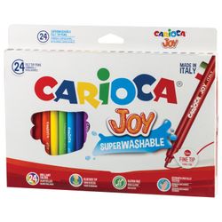 Markers CARIOCA (Italy) "Joy", 24 colors, superspyware, ventilated cap, cardboard box