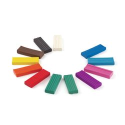 Clay classic PYTHAGORAS "bundling" 12 colors, 240 g, with stack, carton
