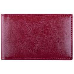 BRAUBERG / Single row business card holder "Imperial", for 20 cards, smooth leather, burgundy
