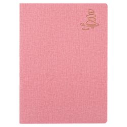 BRAUBERG / Notebook 60 l. checkered cover leatherette matting, stitching, B5 (179x250mm), PINK, HARMONY / 2 pcs.