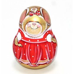 Фабрика Матрешек / Matryoshka Factory / Tumbler Golden Mouse, 11 cm