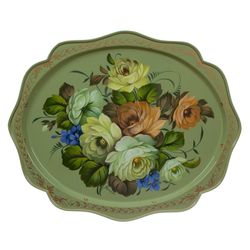 Жостово / Articulated Zhostovo tray 38x30 cm