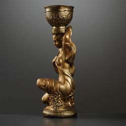 Хорошие сувениры / Figurine "Fille assise avec un pot de fleurs sur la tête" 65 cm