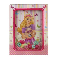 BRAUBERG / Notebook "Lady with the dog" SMALL FORMAT 56 sheets A6, 110x150 mm, hardcover, metal lock, gift wrapping, music + mirror, line