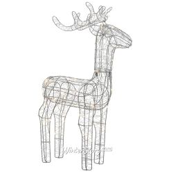 Kaemingk / LED Deer Crispi 104 cm, 96 ampoules LED blanc chaud, IP20