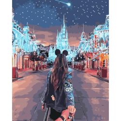 Опт-картина / Painting by numbers 40x50 Follow me. Disney land