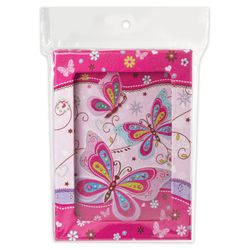 BRAUBERG / Notebook "Butterfly" SMALL FORMAT 56 sheets A6, 110x150 mm, hardcover, metal lock, music + mirror, line