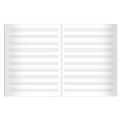BRAUBERG / Notebook for A4 sheet music, 40 sheets, coated cardboard cover, vertical / 10 pcs.