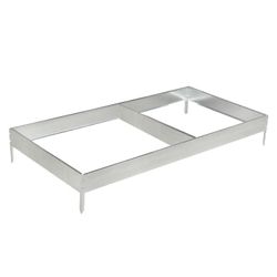 Greengo / Galvanized bed, 585 × 100 × 15 cm