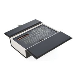 Ballpoint pen PARKER "Premier Soft Brown PGT", body brown, the details of rose gold, black