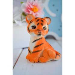 Сималенд / Silicone mold for soap "Tiger cub sits"
