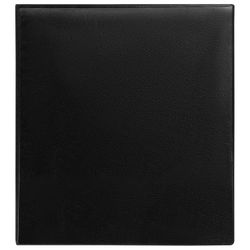 Pasta de 4 argolas com bolso frontal transparente BRAUBERG, cartão / PVC, 65 mm, preto, até 400 folhas