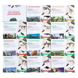 GamesDealer / Développement d'un jeu-questionnaire « Encyclopédie en cartes. Sur les traces des dinosaures", 20 cartes, format A5