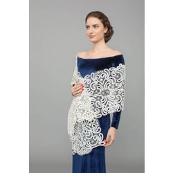 Lace necklace "Frosty morning", Madame Cruje