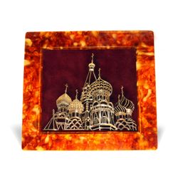 Amber Palace / Bernsteinpalast / Tafel "Tempel", Bronze
