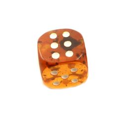 GamesDealer / 15 mm kehribar zar, 1 adet