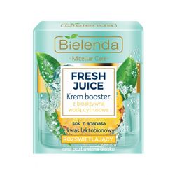 Hydrating cream with bio active citrus water, FRESH JUICE Pineapple, BIELENDA 50ml