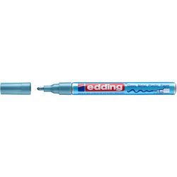 EDDING / Edding / Marker lacquer brilhante, bico redondo, 1-2 mm azul metálico