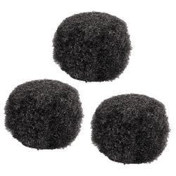 POM-poms for creativity, black, 25 mm, 20 PCs., TREASURE ISLAND