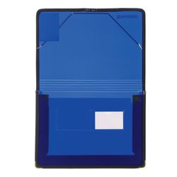 带松紧带的文件夹 BRAUBERG，宽，A4，330x240 毫米，蓝色，最多 500 张，0.6 毫米