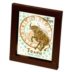 Postcard-chocolate "signs of the zodiac - Taurus"