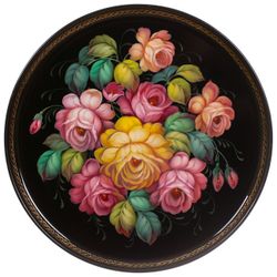 Жостово / Articulated Zhostovo Tray 37 cm