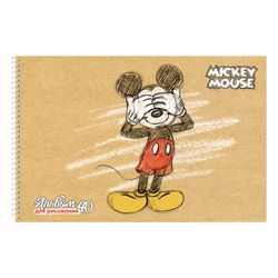 HATBER / Sketchbook "Mickey Mouse-DISNEY" (5 types), 40 sheets of A4, 205x300 mm, spiral, cardboard cover