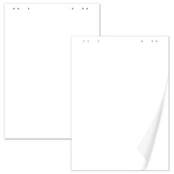 BRAUBERG / Flipchart pads 20 sheets, clean, 67.5x98 cm, 80 g / m2, SET 5 pcs.