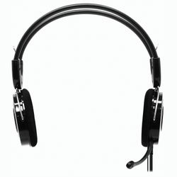 SVEN / Fones de ouvido com microfone (headset) AP-540, com fio, 2,2 m, com fita para a cabeça, preto-vermelho