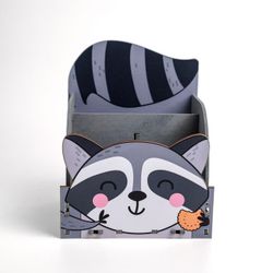 Сималенд / Organizer for stationery "Raccoon"