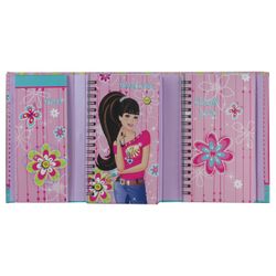 BRAUBERG / Notebook with notebook "Girl" SMALL FORMAT 50 + 50 sheets A6, 88x125 mm, hardcover