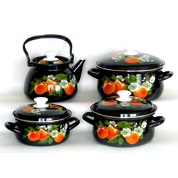 Set of tableware "Apricot - extra" for cooking