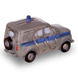 Фарфоровая мануфактура / Christmas tree toy "UAZ militia grey"