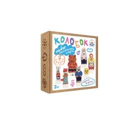 KRASNOKAMSKAYA TOY / Set "Characters from the fairy tale Kolobok (cartographic cor.)"