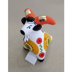 Дымковская глиняная игрушка / Apito de cabra, 6 cm