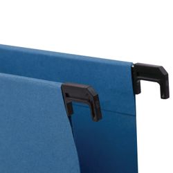 Hanging folder A4/Foolscap (406х245 mm), up to 80 sheets, SET of 10 PCs, blue cardboard, BRAUBERG (Italy)