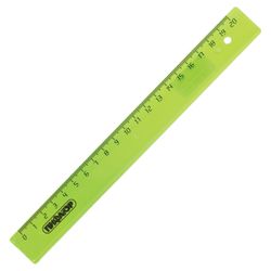 Line plastic, 20 cm, PYTHAGORAS, transparent, neon, assorted