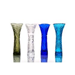 Гусевской Хрустальный завод / Crystal vase for flowers "Alice" turquoise